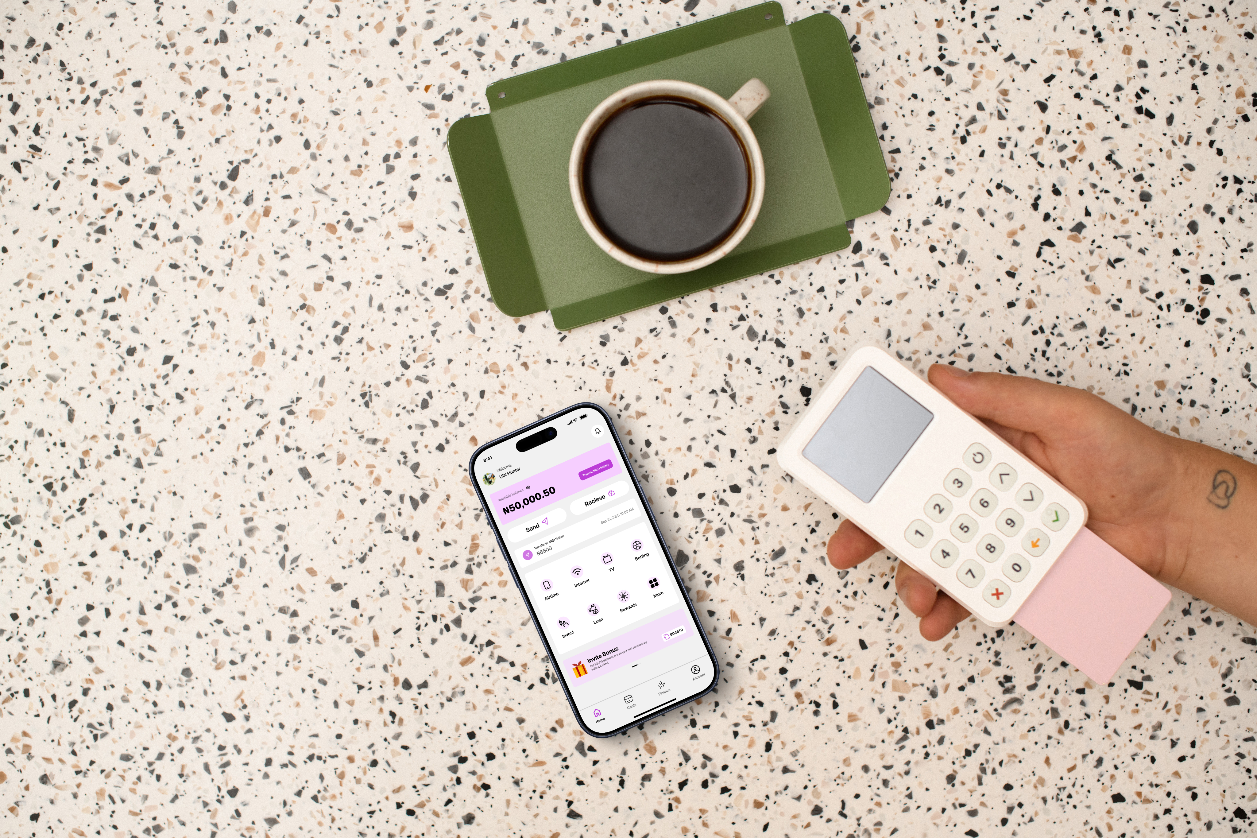 Fintech mobile app preview