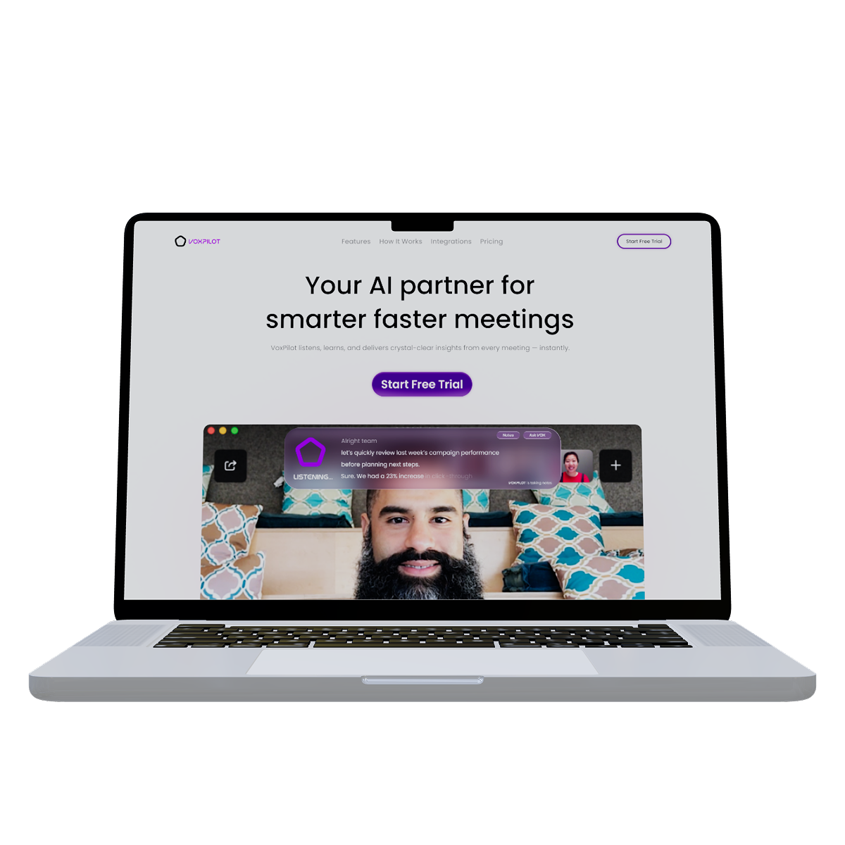 Vox Pilot web design preview